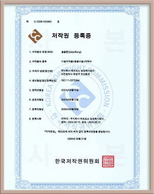 Copyright Certificate for SolsolPang